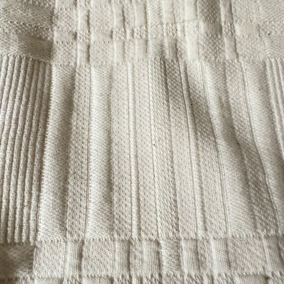 Colchas S Domingos Matelasse Standard Sham 100% Cotton Portugal 20X 26 Ivory 2Pc - Picture 3 of 8